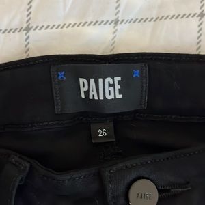 Paige denim black jeans Hoston Ankle style size 26